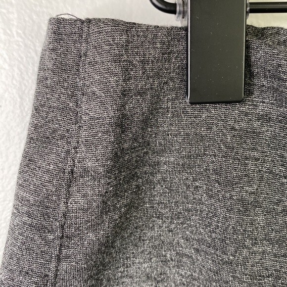 J Jill Ponte Slim Leg Gray Pant Knit Pullon Charcoal Gray Side Slit Size S Tall - Picture 4 of 16